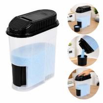 Porta Sabão Pó Líquido 2Kg Dosador Tampa Copo Dispenser Organizador Lavanderia Amaciante Detergente Porta Sabão Pó Líquido 2Kg Dosador Tampa Copo Dispenser Organizador Lavanderia Amaciante Detergente