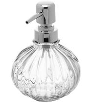 Porta Sabonete 330ml Liquido Redondo Com Pump Vidro