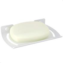Porta Sabonete De Banheiro Branco Suporte De Parede SF.ZMT