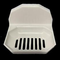 Porta Sabonete De Parede Com Ventosa Branco Porta Sabonete De Parede Com Ventosa Branco