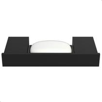 Porta Sabonete De Parede Preto Saboneteria Banheiro S.Master Porta Sabonete De Parede Preto Saboneteria Banheiro S.Master