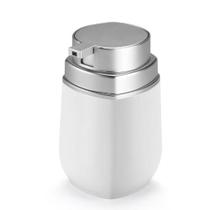 Porta Sabonete Líquido Conceito 420ml Branco e Prata Arthi