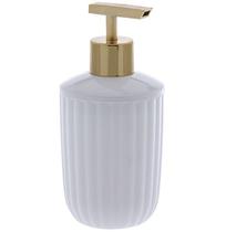 Porta Sabonete Líquido de Acrílico Redondo Branco Bagno 350ML Porta Sabonete Líquido de Acrílico Redondo Branco Bagno 350ML