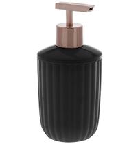 Porta Sabonete Líquido de Acrílico Redondo Preto Bagno 350ML Porta Sabonete Líquido de Acrílico Redondo Preto Bagno 350ML