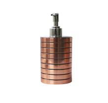 Porta sabonete líquido de plástico cromado gold rose 300 ml