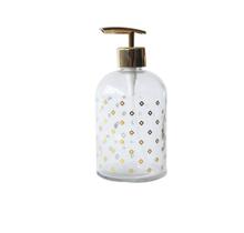 Porta sabonete líquido de vidro com detalhes 500 ml Porta sabonete líquido de vidro com detalhes 500 ml