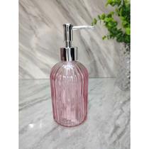 Porta Sabonete Líquido de Vidro em cristal 400 ml