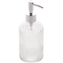 Porta Sabonete Líquido de Vidro Lyor 380ml para Bancada de Banheiro Suporte de Sabão Sortido