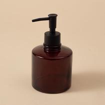 porta sabonete liquido de vidro retrô banheiro - Oikos