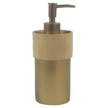 Porta Sabonete Líquido Dispenser 400ml Dourado BTC