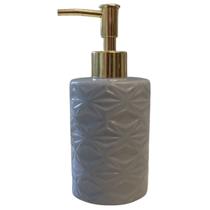 Porta Sabonete Líquido Dispenser 400ml Porcelana Fina Luxo