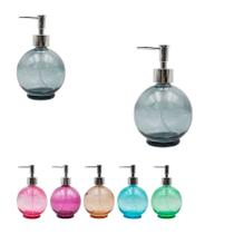 Porta Sabonete Liquido Dispenser Banheiro Vidro Bubble 400ml