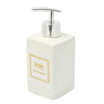 Porta Sabonete Líquido Dispenser Porcelana 380Ml Quadrado