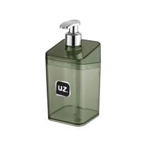 Porta Sabonete Liquido Dispenser Translucido Banheiro Design Charmoso 400ml Compacto Resistente - Uz Utilidades