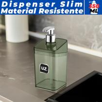 Porta Sabonete Líquido Dispenser Translúcido Plástico 350ML Banheiro Lavabo