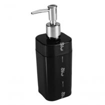 Porta Sabonete Líquido E álcool Gel Splash 6,5 X 6,5 X 19,2 Cm 290 Ml - Preto Coza Porta Sabonete Líquido E álcool Gel Splash 6,5 X 6,5 X 19,2 Cm 290 Ml - Preto Coza