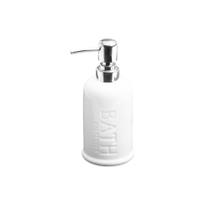 Porta sabonete liquido em cerâmica Bon Gourmet Bath 350ml branco Porta sabonete liquido em cerâmica Bon Gourmet Bath 350ml branco