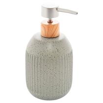 Porta Sabonete Líquido em Cerâmica Granilite Lines Cinza 430ml 5689 - Lyor Porta Sabonete Líquido em Cerâmica Granilite Lines Cinza 430ml 5689 - Lyor