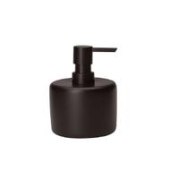 Porta-sabonete liquido em cimento preto 13cm mart Porta-sabonete liquido em cimento preto 13cm mart