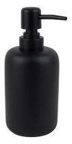 Porta Sabonete Liquido Em Cimento Preto Matte Porta Sabonete Liquido Em Cimento Preto Matte