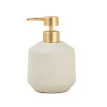 Porta-sabonete liquido em cimento pumper dourado Porta-sabonete liquido em cimento pumper dourado