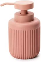 Porta Sabonete Liquído em Cimento Rosa 15x8cm - Mart