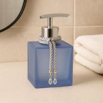 Porta Sabonete Liquido Lavabo De Vidro Cubo Para Banheiro 250ml Luxo Porta Sabonete Liquido Lavabo De Vidro Cubo Para Banheiro 250ml Luxo