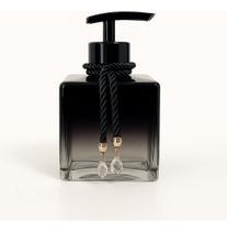 Porta Sabonete Liquido Lavabo De Vidro Cubo Para Banheiro 250ml Luxo