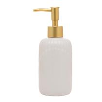 Porta Sabonete Líquido Noble 350ml Creme Cerâmica
