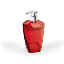 Porta Sabonete Liquido Premium Translucido Vermelho - Uz Utilidades