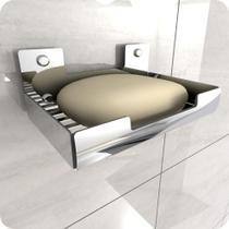 Porta Sabonete Para Banheiro Saboneteira Inox Parede ELG