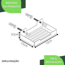 Porta Sabonete Para Banheiro Saboneteira Parede Preto Elg