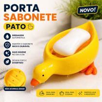 Porta Sabonete Pato Drenagem Automática Divertido Banheiro Cozinha Suporte Sabão Criativo