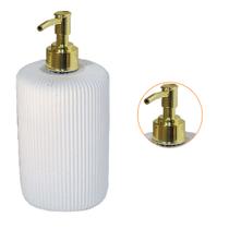 Porta Sabonete Redondo Listrado Saboneteira Liquida Para Lavabo Banheiro Artesanal De Cimento Com Granilite Porta Sabonete Redondo Listrado Saboneteira Liquida Para Lavabo Banheiro Artesanal De Cimento Com Granilite