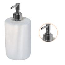 Porta Sabonete Redondo Listrado Saboneteira Liquida Para Lavabo Banheiro Artesanal De Cimento Com Granilite Porta Sabonete Redondo Listrado Saboneteira Liquida Para Lavabo Banheiro Artesanal De Cimento Com Granilite