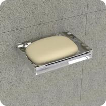 Porta Sabonete Saboneteira Inox Parede Banheiro MAX