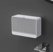 Porta Sabonete Simples Adesivo Compacto E Resistente À Prova D'Água Ideal Para Banheiros E Lavabos