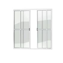 PORTA SACADA 4 FOLHAS 210x200 COM TRINCO BRANCO LINHA 20 MODULAR