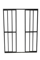 Porta Sacada 4 Folhas Aluminio Preto C/ Trinco 2.10X1.80