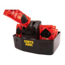 Porta Sache com cortador kit 10 Peças Preto - Plastideal