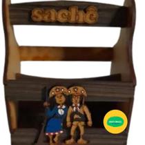 Porta Sachês Casal Arretado - Mdf 10x8cm Porta Sachês Casal Arretado - Mdf 10x8cm