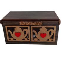 Porta Sachês e Chá MDF "Transforme Seu Ambiente com Praticidade e Estilo!"