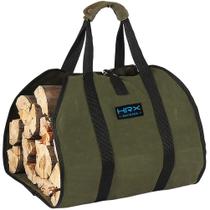 Porta-sacos de lenha, embalagem HRX, lona encerada, resistente à água