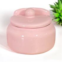 Porta Sal Cor de Rosa 600g Com Tampa