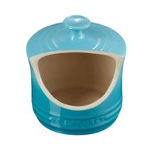 Porta Sal de Cerâmica 11 cm Azul Caribe Le Creuset