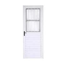 Porta sala de alumínio branco 210x80 social DIREITA linha FIT Porta sala de alumínio branco 210x80 social DIREITA linha FIT