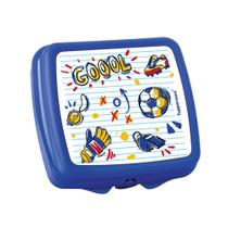 Porta sanduíche infantil futebol da tupperware