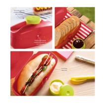 Porta sanduiche ou saladas Oval Tupperware Vermelho Porta sanduiche ou saladas Oval Tupperware Vermelho