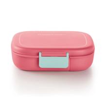 Porta sanduíche quadrado descomplica rosa quartzo da tupperware