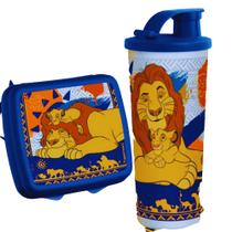 Porta Sanduiche Simba e Mufasa + Copo com bico 470ml Simba e Mufasa - Tupperware